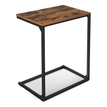 ELDUR Side Table, Brown/Black