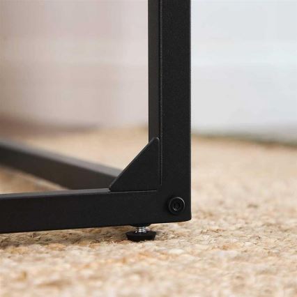 ELDUR Side Table, Brown/Black