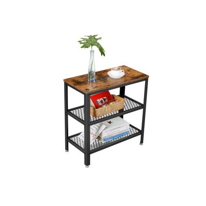 ELDUR Side Table, Brown/Black