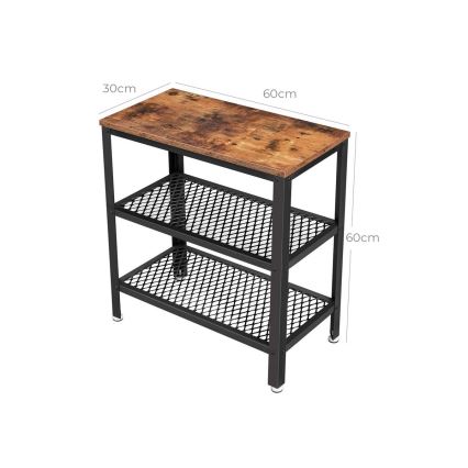 ELDUR Side Table, Brown/Black