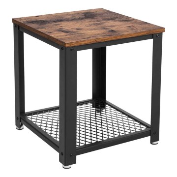 ELDUR Side Table, Brown/Black