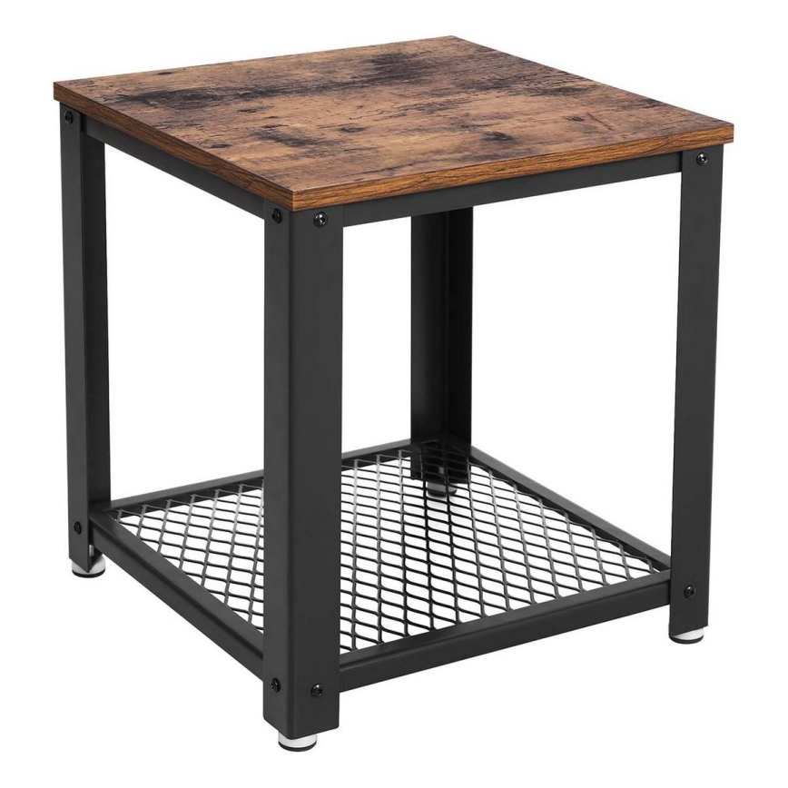 ELDUR Side Table, Brown/Black