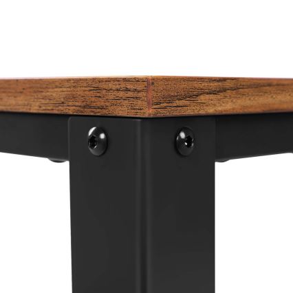 ELDUR Side Table, Brown/Black