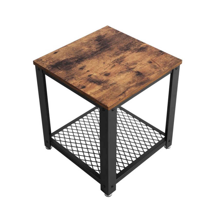 ELDUR Side Table, Brown/Black