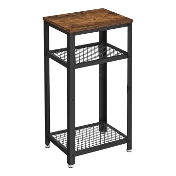 ELDUR Side Table, Brown/Black