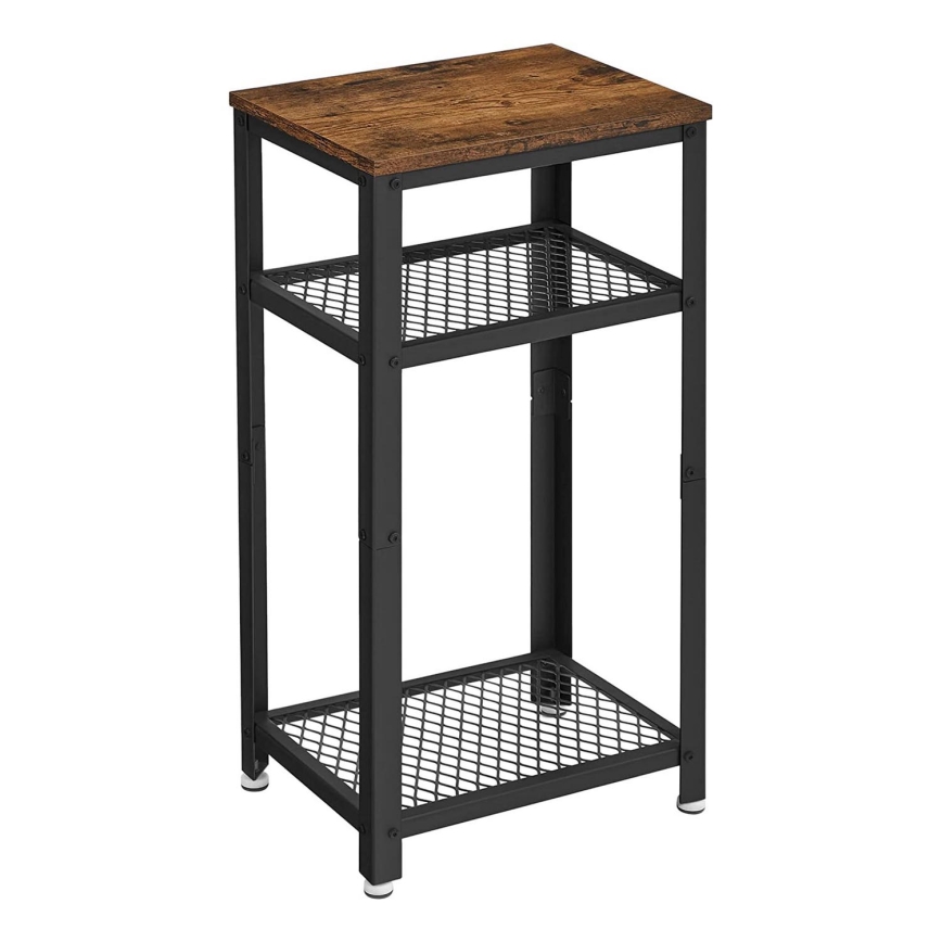 ELDUR Side Table, Brown/Black