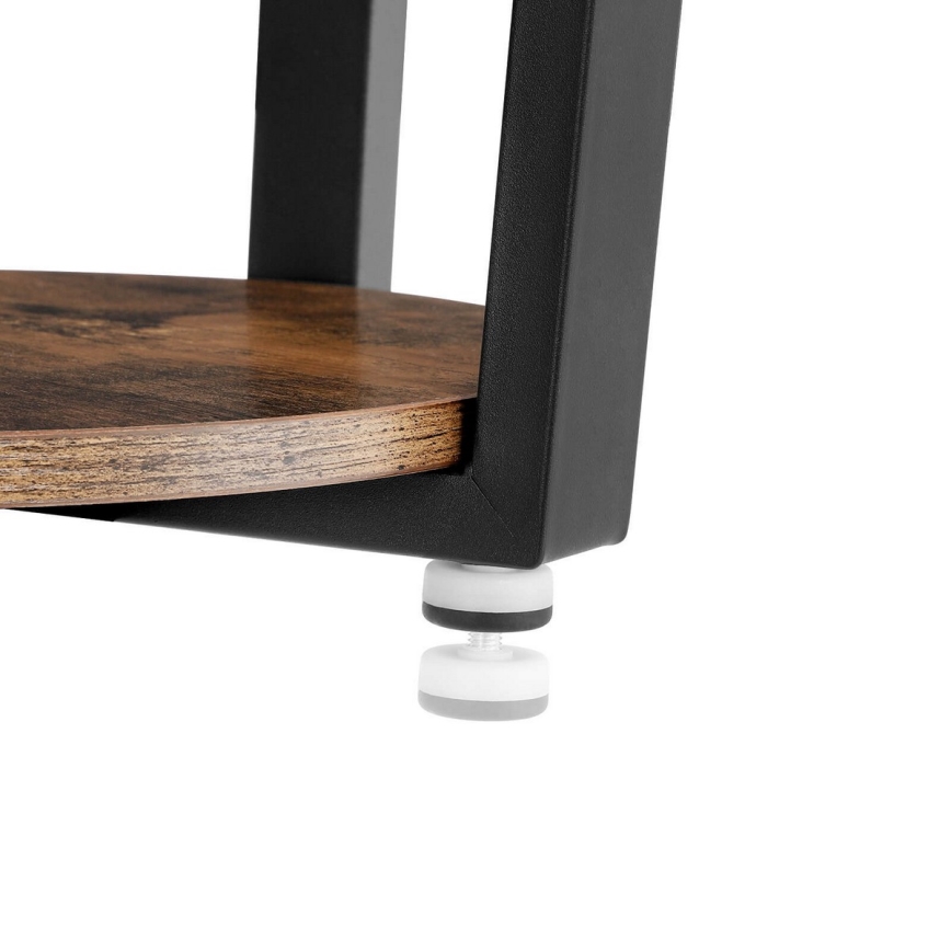ELDUR Side Table, Brown/Black
