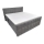 Electric adjustable upholstered bed with mattresses and topper HELEN 180x200 cm grey