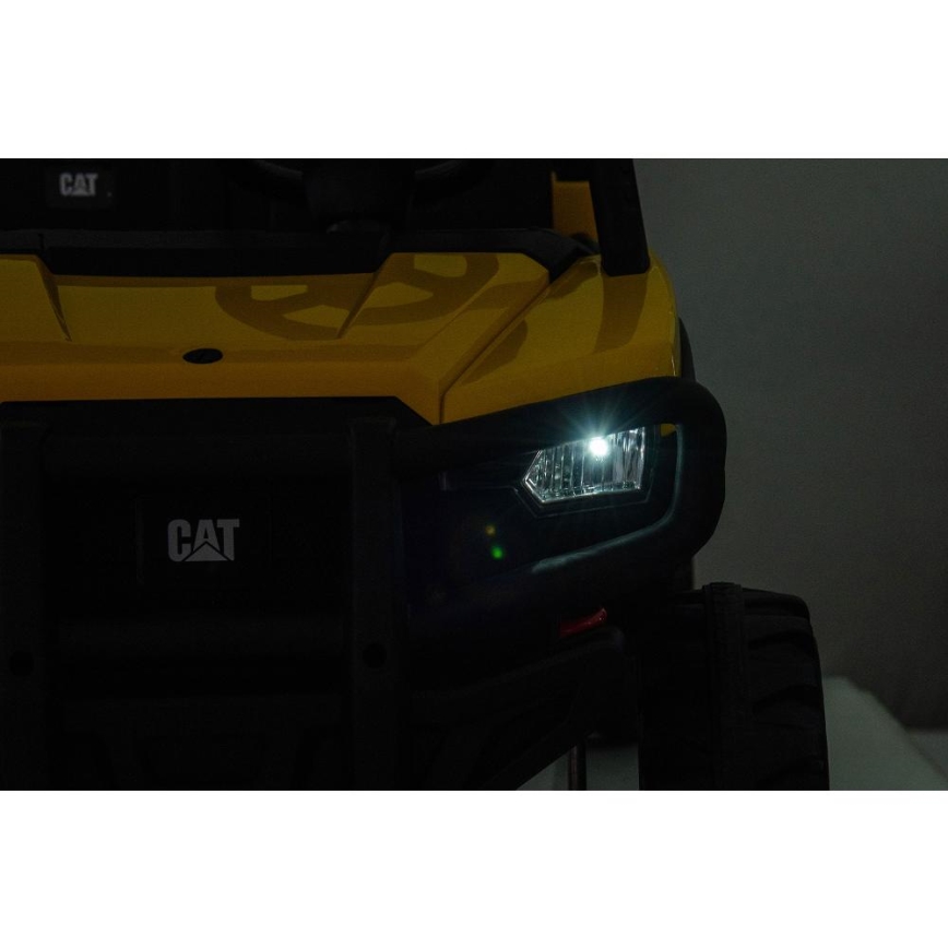 Electric car CAT 60W/7500 mAh yellow/black + remote control