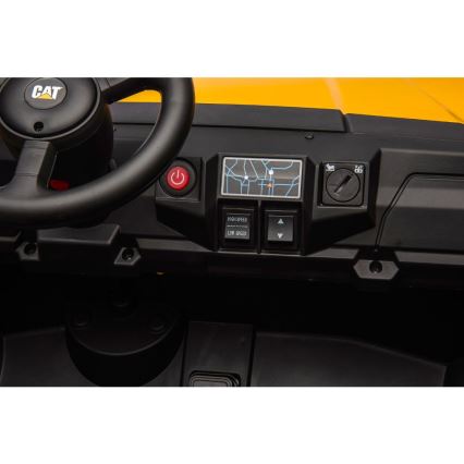 Electric car CAT 60W/7500 mAh yellow/black + remote control