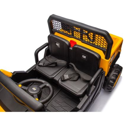 Electric car CAT 60W/7500 mAh yellow/black + remote control