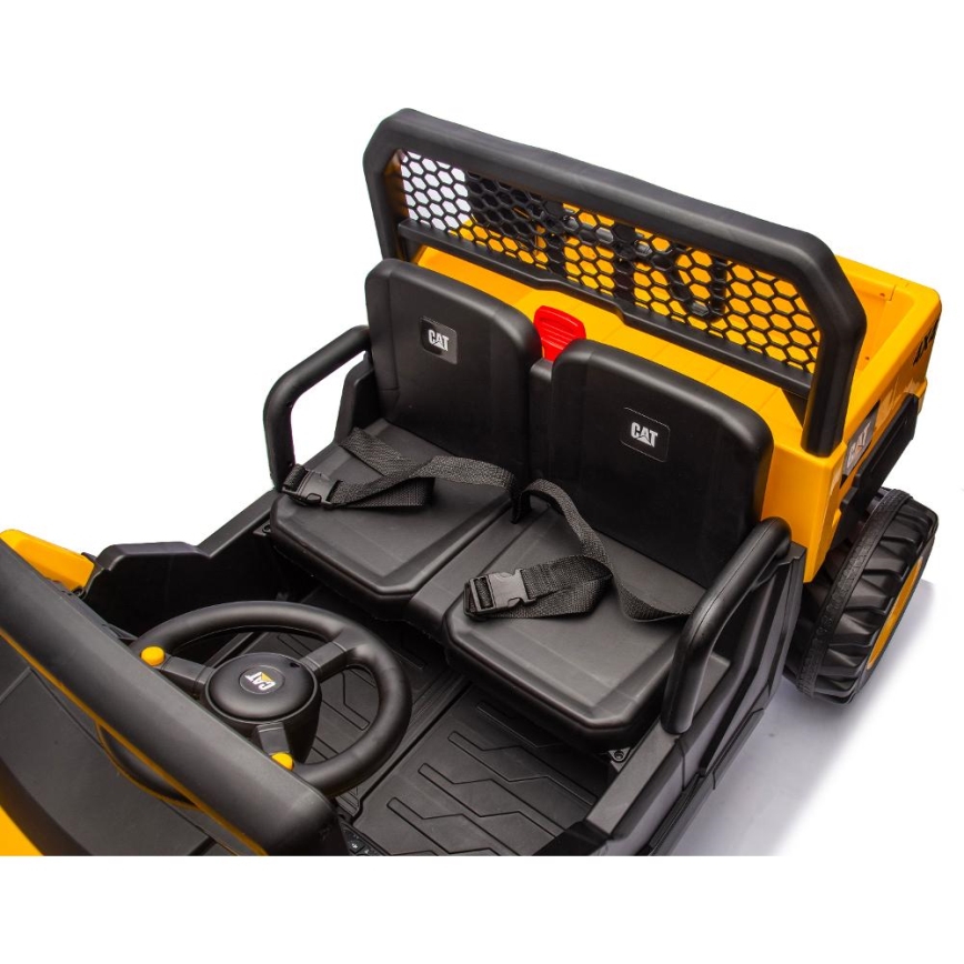 Electric car CAT 60W/7500 mAh yellow/black + remote control