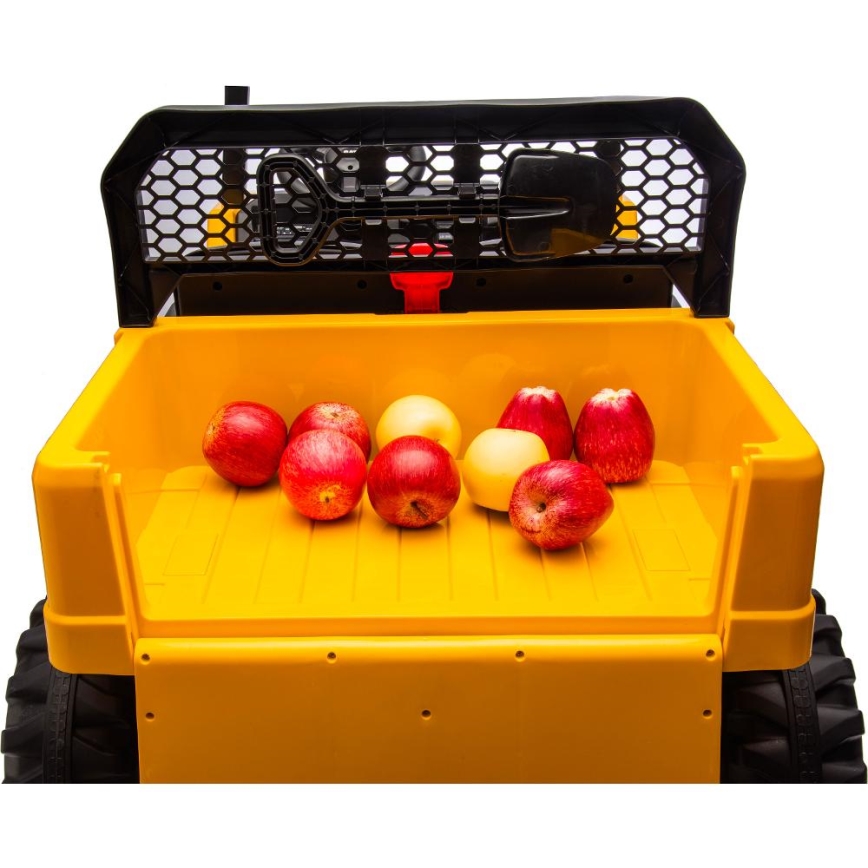 Electric car CAT 60W/7500 mAh yellow/black + remote control