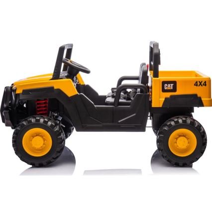 Electric car CAT 60W/7500 mAh yellow/black + remote control