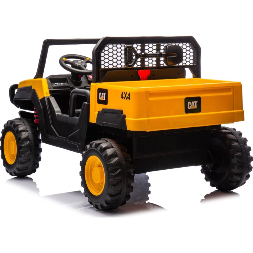 Electric car CAT 60W/7500 mAh yellow/black + remote control