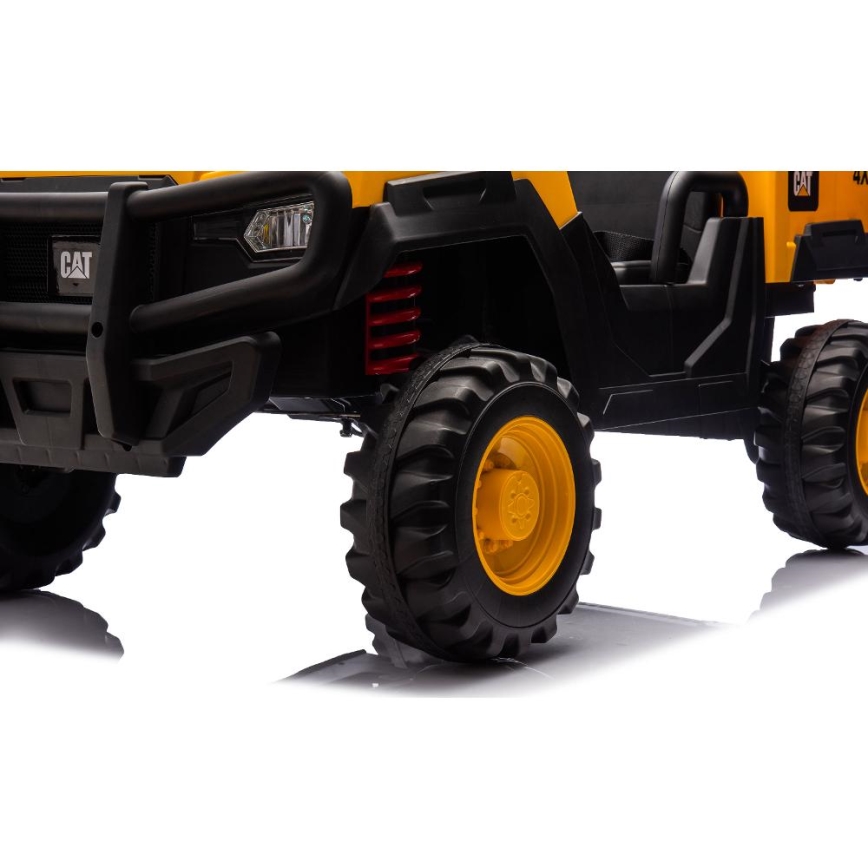 Electric car CAT 60W/7500 mAh yellow/black + remote control