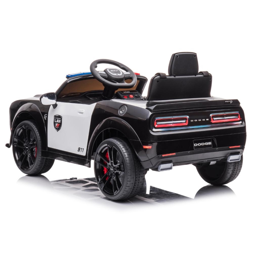Electric car Dodge Challenger Police car 50W/4500 mAh  black/white