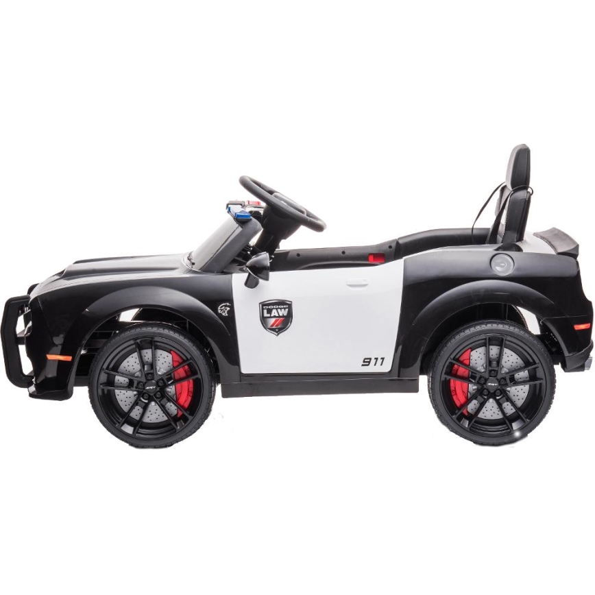 Electric car Dodge Challenger Police car 50W/4500 mAh  black/white