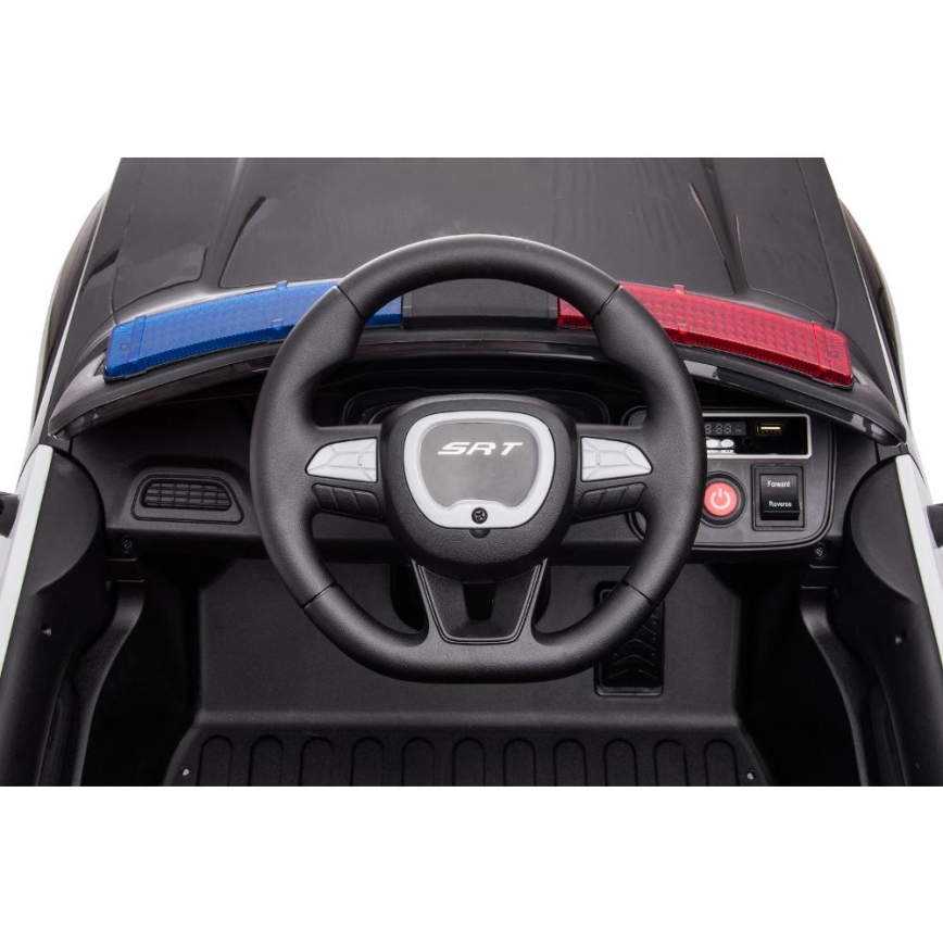 Electric car Dodge Challenger Police car 50W/4500 mAh  black/white