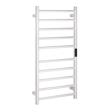 Electric Heated Towel Rail 45x96 cm 130W Stainless Steel/White