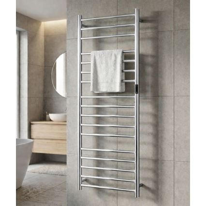 Electric heated towel rail 60x168 cm 285W stainless steel