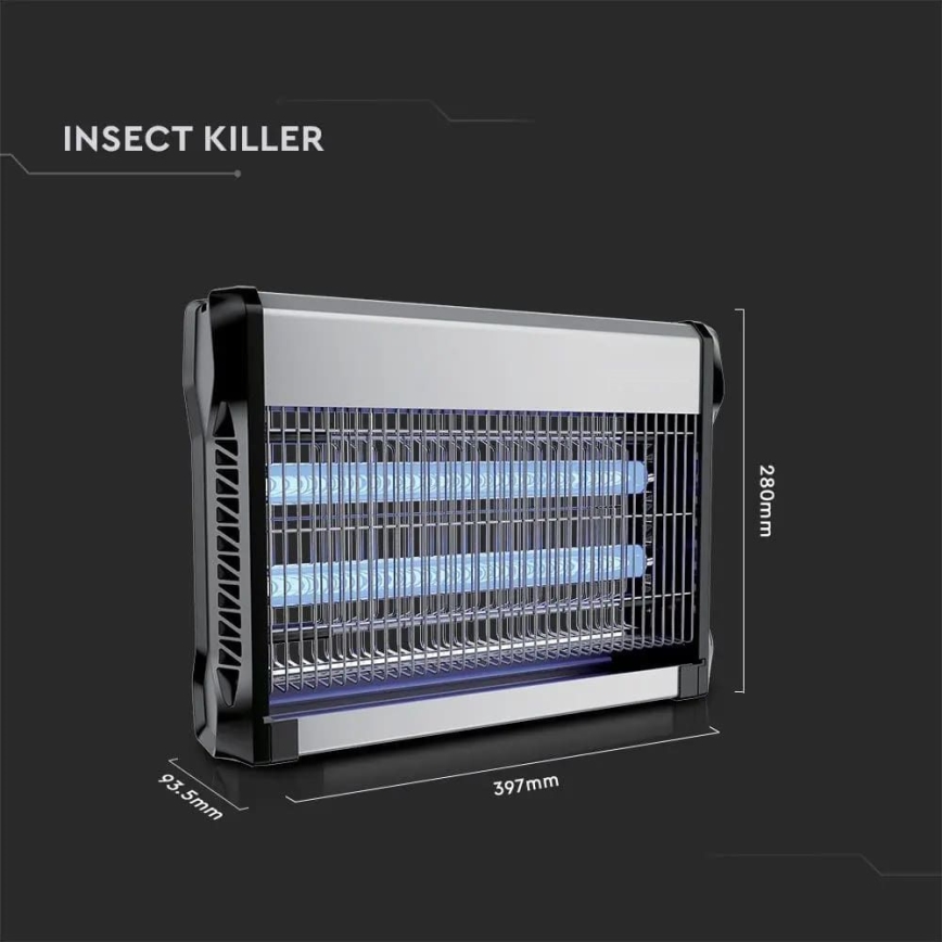 Electric insect zapper 2x10W/230V 80 m²