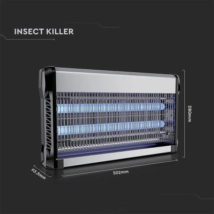 Electric insect zapper 2x15W/230V 100m2