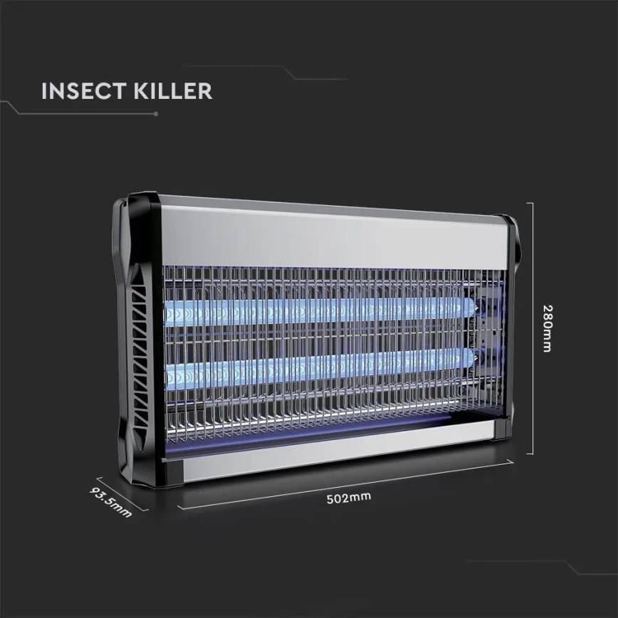 Electric insect zapper 2x15W/230V 100m2