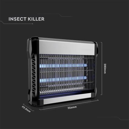 Electric insect zapper 2x8W/230V 50 m²