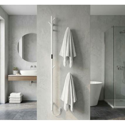 Electric Towel Rail 172 cm, 46 W, White