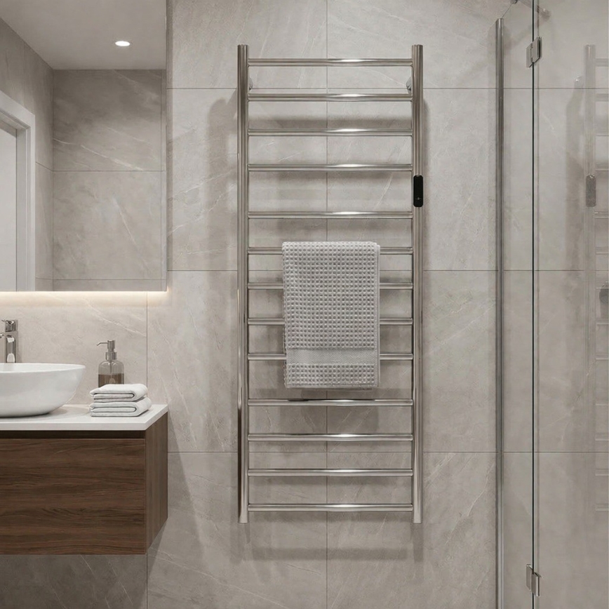 Electric towel warmer 45x132 cm 180W stainless steel