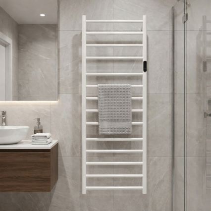 Electric towel warmer 45x132 cm 180W stainless steel/white
