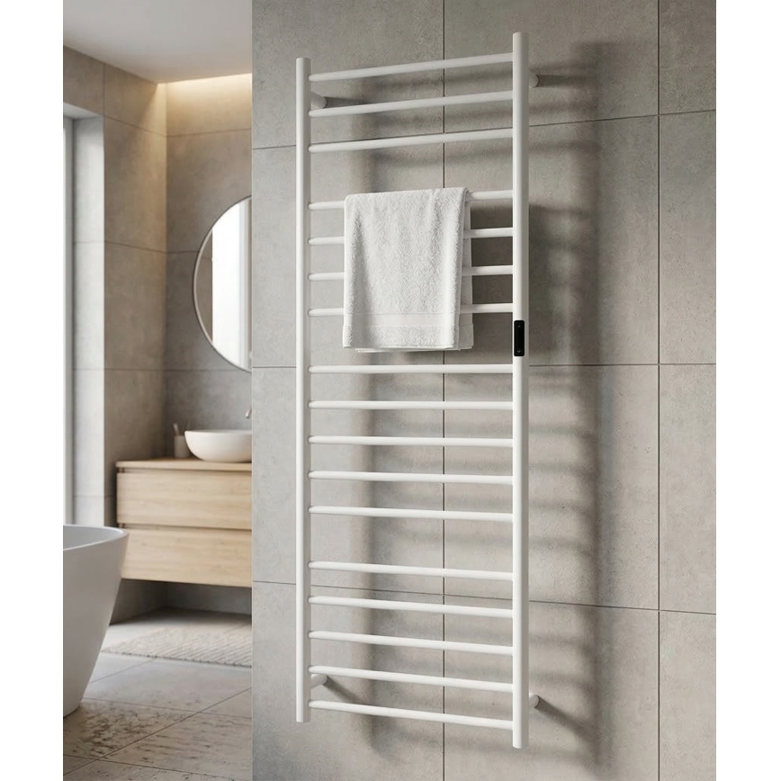 Electric Towel Warmer 60x168 cm, 285W, Stainless Steel/White