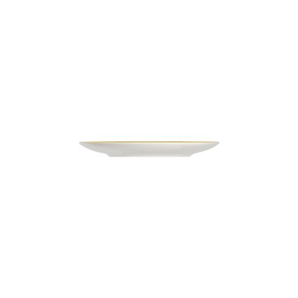 Elegant 24-piece porcelain dinnerware set in white, blue and gold