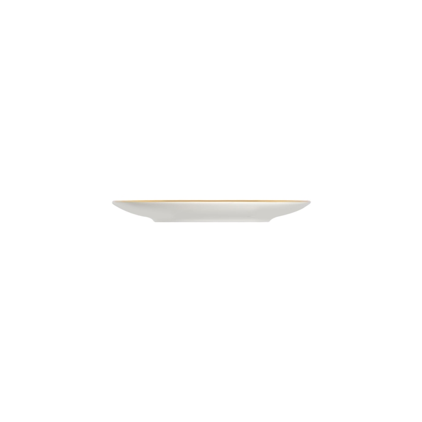 Elegant 24-piece porcelain dinnerware set in white, blue and gold