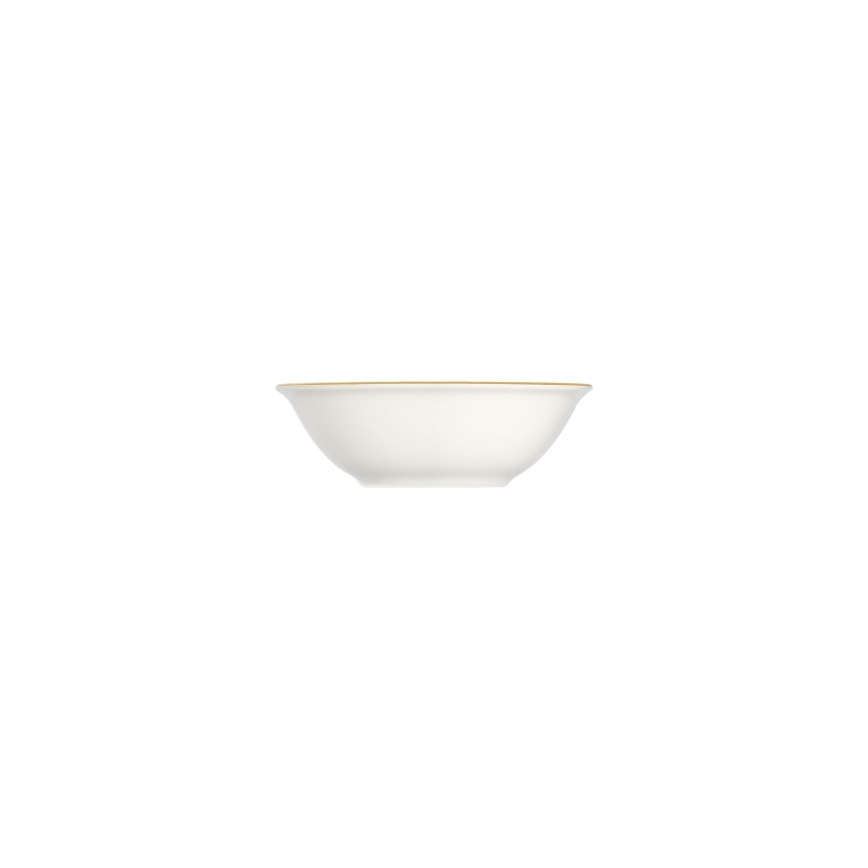 Elegant 24-piece porcelain dinnerware set in white, blue and gold