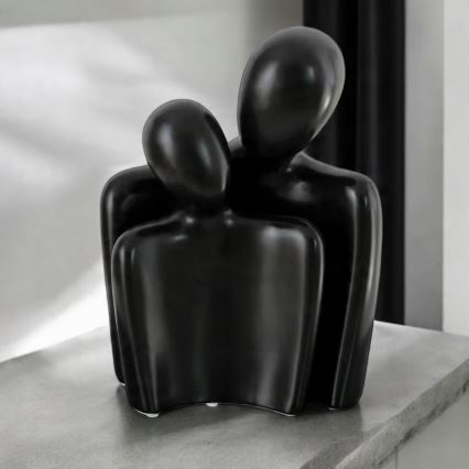 Elegant black tabletop decoration, 20 x 5.5 x 14.5 cm