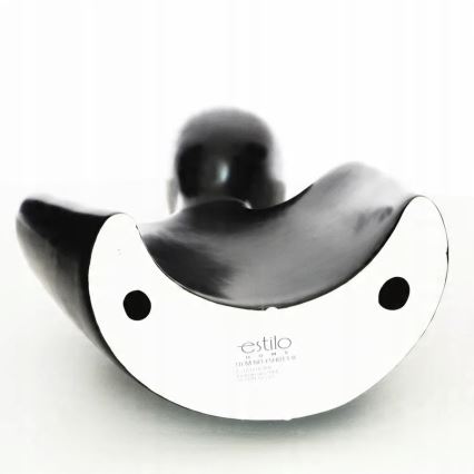 Elegant black tabletop decoration, 20 x 5.5 x 14.5 cm