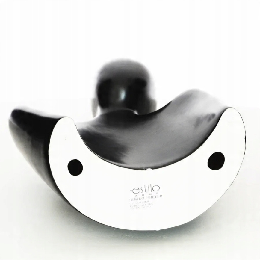 Elegant black tabletop decoration, 20 x 5.5 x 14.5 cm