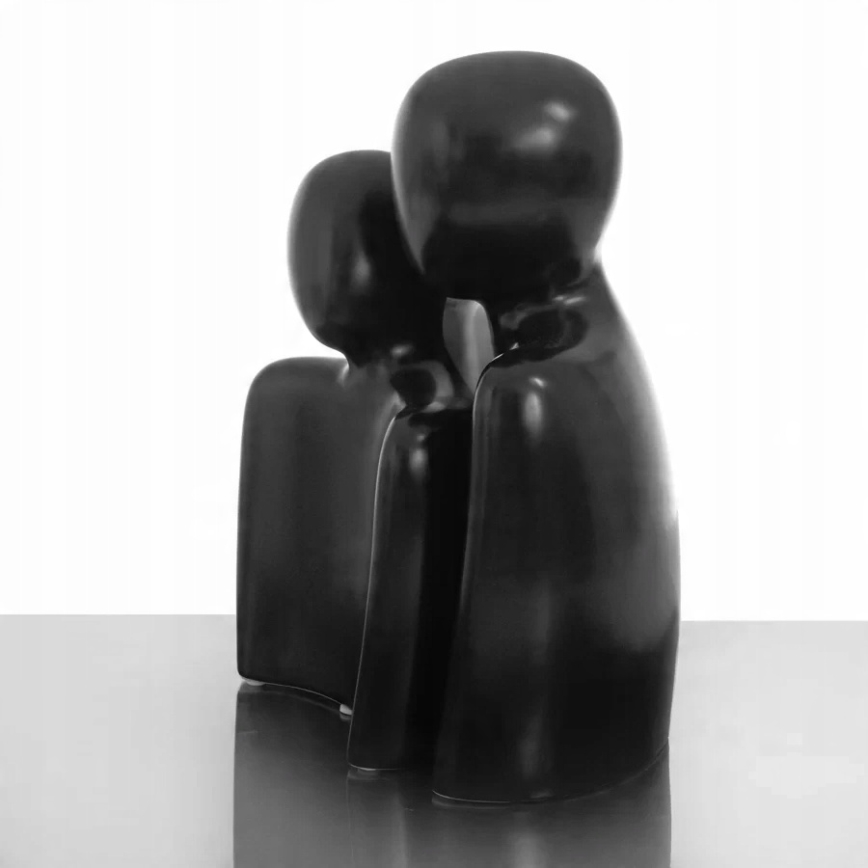 Elegant black tabletop decoration, 20 x 5.5 x 14.5 cm