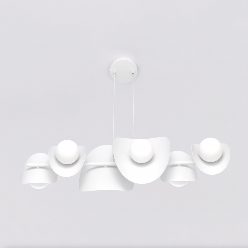 ELEMENTI Cable Pendant Chandelier 6xG9/8W/230V White