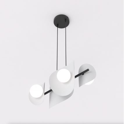 ELEMENTI cable-suspended pendant 4xG9/8W/230V grey