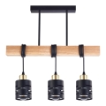 ELEN cable-suspended chandelier 3xE27/35W/230V black/gold/brown