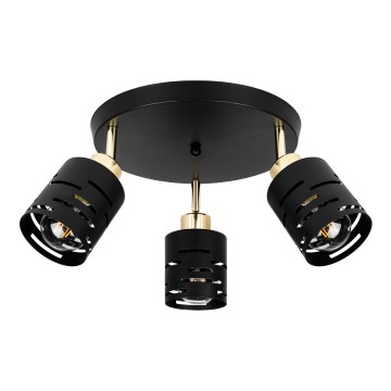 ELEN Spotlight 3xE27/35W/230V Black/Gold