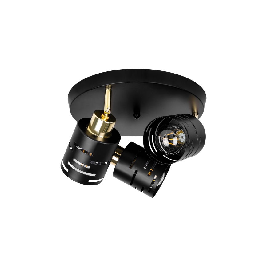 ELEN Spotlight 3xE27/35W/230V Black/Gold