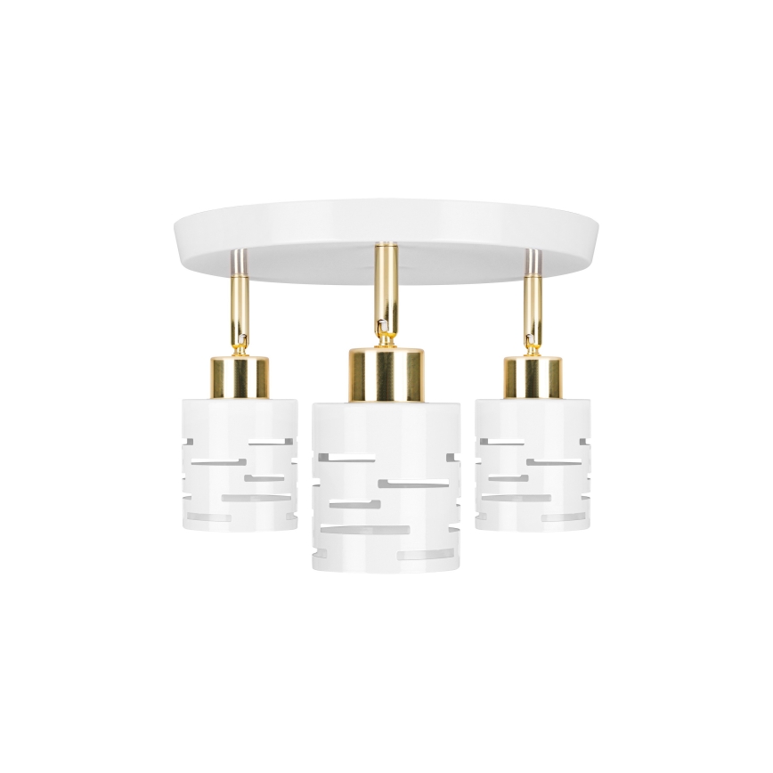 ELEN Spotlight 3xE27/35W/230V White/Gold
