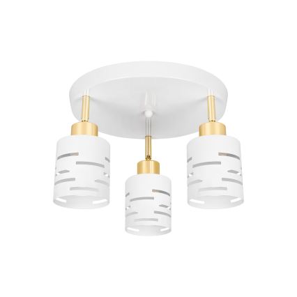 ELEN Spotlight 3xE27/35W/230V White/Gold