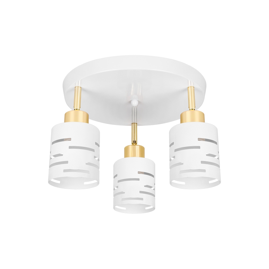 ELEN Spotlight 3xE27/35W/230V White/Gold