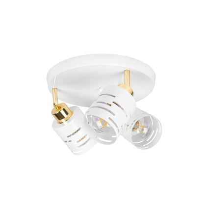 ELEN Spotlight 3xE27/35W/230V White/Gold