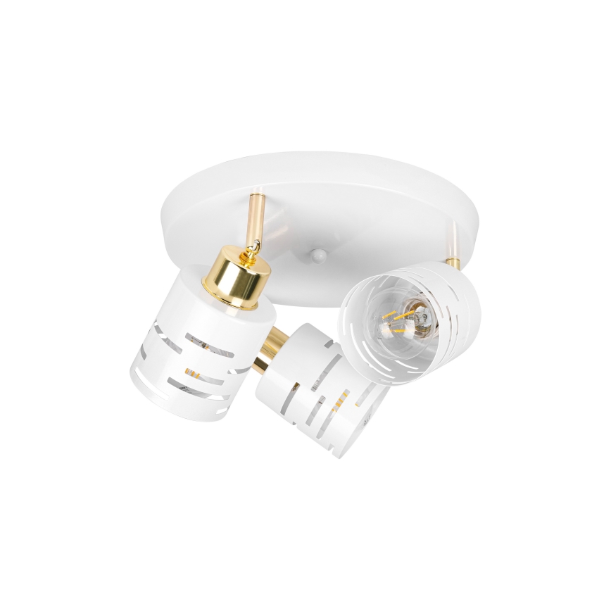 ELEN Spotlight 3xE27/35W/230V White/Gold